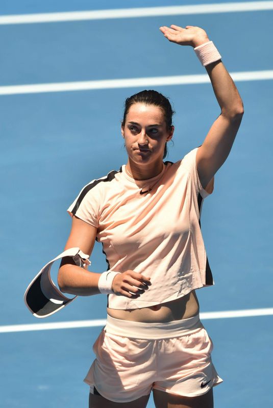 CAROLINE GARCIA at Australian Open Tennis Tournament in Melbourne 01/18/2018