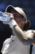 CAROLINE GARCIA at Australian Open Tennis Tournament in Melbourne 01/18/2018