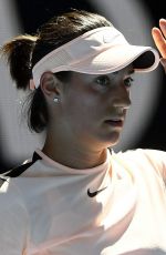 CAROLINE GARCIA at Australian Open Tennis Tournament in Melbourne 01/18/2018