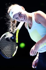 CAROLINE WOZNIACKI at Australian Open Tennis Championships Practice Session in Melbourne 01/14/2018