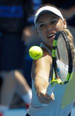 CAROLINE WOZNIACKI at Australian Open Tennis Championships Practice Session in Melbourne 01/14/2018