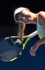 CAROLINE WOZNIACKI at Australian Open Tennis Championships Practice Session in Melbourne 01/14/2018