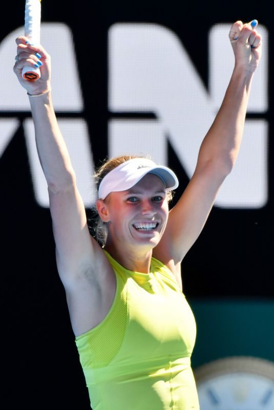 CAROLINE WOZNIACKI at Australian Open Tennis Tournament in Melbourne 01/17/2018