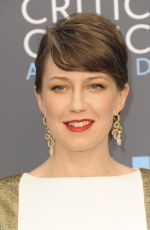 CARRIE COON at 2018 Critics’ Choice Awards in Santa Monica 01/11/2018