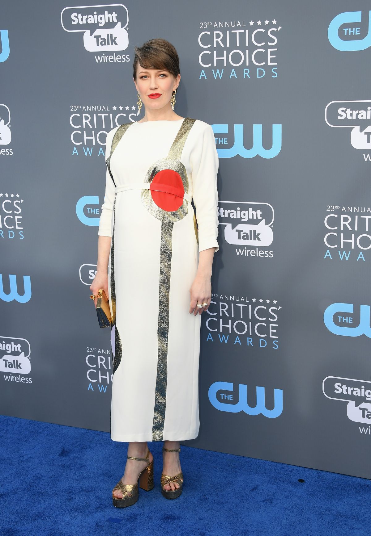 CARRIE COON at 2018 Critics’ Choice Awards in Santa Monica 01/11/2018 ...