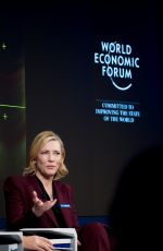 CATE BLANCHETT at 2018 World Economic Forum in Davos 01/23/2018