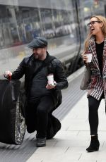 CATHERINE TYLDESLEY at Train Station in Manchester 01/23/2018