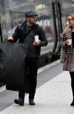 CATHERINE TYLDESLEY at Train Station in Manchester 01/23/2018
