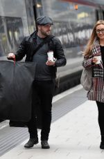 CATHERINE TYLDESLEY at Train Station in Manchester 01/23/2018