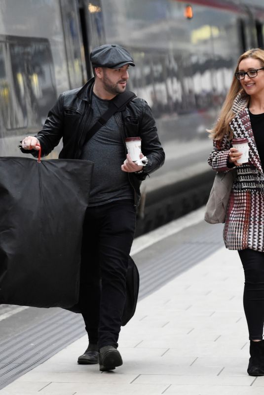 CATHERINE TYLDESLEY at Train Station in Manchester 01/23/2018