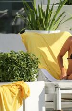 CELESTE BRIGHT in Bikini in Miami 01/23/2018