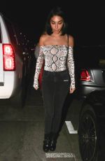 CHANTEL JEFFRIE Leaves Tao Restaurant in Hollywood 01/133/2018