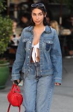 CHANTEL JEFFRIES Out for Lunch at Urth Caffe in West Hollywood 01/12/218
