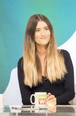 CHARLEY WEBB at Loose Women Show in London 01/04/2018