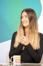 CHARLEY WEBB at Loose Women Show in London 01/04/2018
