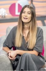 CHARLEY WEBB at Lorraine TV Show in London 01/19/2018