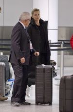 CHARLIZE THERON Arrives at Airport in Montreal 01/11/2018