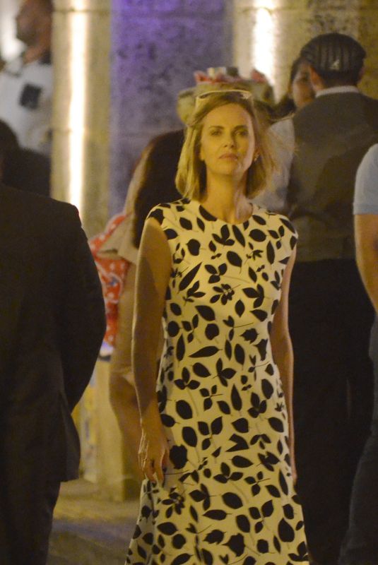 CHARLIZE THERON on the Set of Flarsky in Colombia 01/26/2018