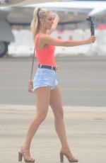 CHARLOTTE CROSBY, ASHY BINES, TAMMY HEMBROW and STEPH CLAIRE Arrives in a Private Jet in Sydney 01/25/2018