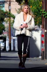 CHARLOTTE MCKINNEY on the Set of a Photoshoot in Los Angeles 01/27/2018