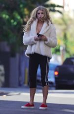 CHARLOTTE MCKINNEY on the Set of a Photoshoot in Los Angeles 01/27/2018