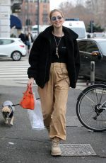 CHIARA at a Haidressers in Milan 01/28/2018