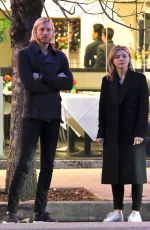 CHLOE MOETZ Out for Dinner with Her Brother in Studio City 01/27/2018