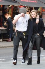 CHLOE MORETZ and Brooklyn Beckham Out in Notting Hill 01/10/2018
