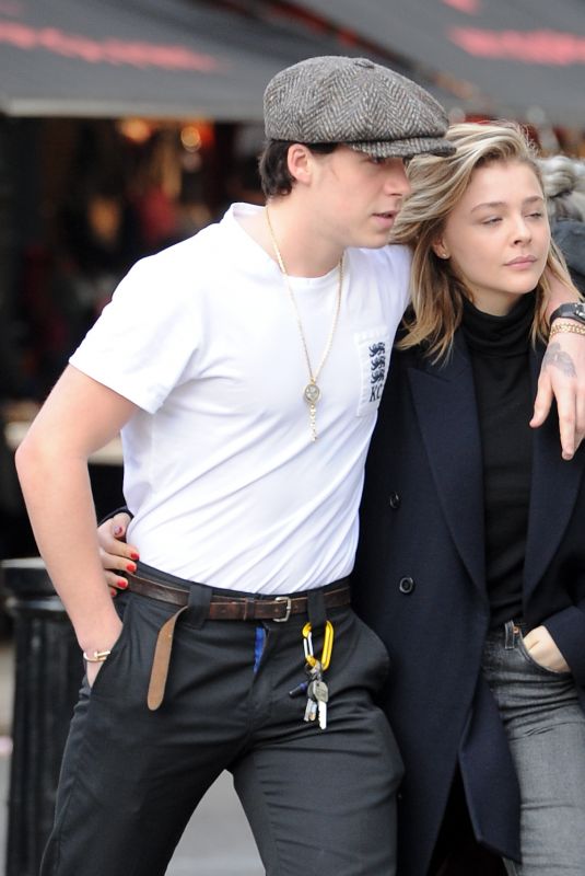 CHLOE MORETZ and Brooklyn Beckham Out in Notting Hill 01/10/2018