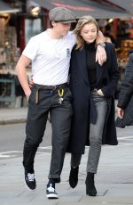 CHLOE MORETZ and Brooklyn Beckham Out in Notting Hill 01/10/2018