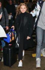 CHLOE MORETZ at Salt Lake City International Airport in Park City 01/18/2018