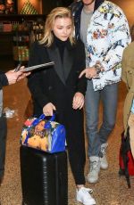 CHLOE MORETZ at Salt Lake City International Airport in Park City 01/18/2018