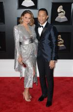 CHRISSY TEIGEN and John Legend at Grammy 2018 Awards in New York 01/28/2018