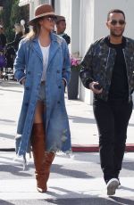 CHRISSY TEIGEN and John Legend Leaves Il Pastaio in Beverly Hills 01/15/2018