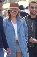 CHRISSY TEIGEN and John Legend Leaves Il Pastaio in Beverly Hills 01/15/2018