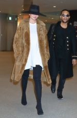 CHRISSY TEIGEN at Narita International Airport in Tokyo 01/01/2018