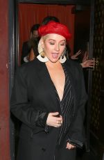 CHRISTINA AQUIELARA at Roger Room in West Hollywood 01/24/2018