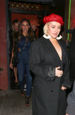 CHRISTINA AQUIELARA at Roger Room in West Hollywood 01/24/2018