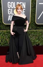 CHRISTINA HENDRICKS at 75th Annual Golden Globe Awards in Beverly Hills 01/07/2018
