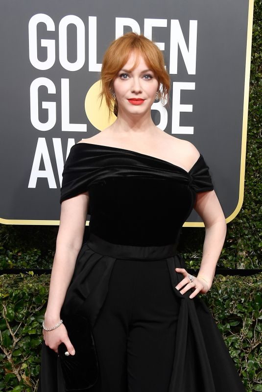 CHRISTINA HENDRICKS at 75th Annual Golden Globe Awards in Beverly Hills 01/07/2018