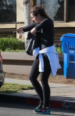 CHRISTINA SCHWARZENEGGER Leaves a Gym in Brentwood 01/15/2018