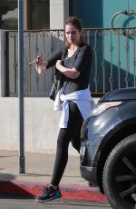 CHRISTINA SCHWARZENEGGER Leaves a Gym in Brentwood 01/15/2018