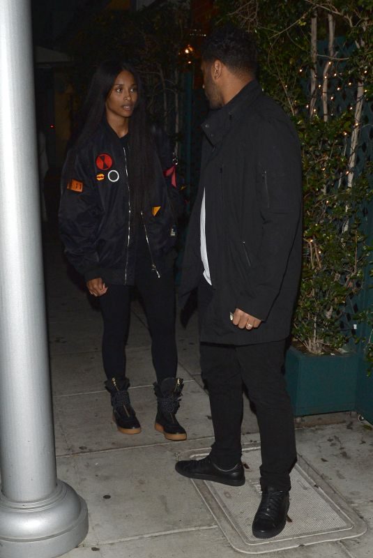 CIARA and Russell Wilson Leaves Mr Chow in Beverly Hills 01/12/2018