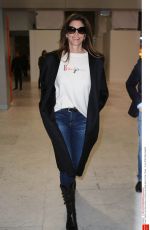CINDY CRAWFORD and KAIA GERBER at Charles De Gaulle Airport in Paris 01/19/2018