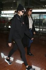 CINDY CRAWFORD and KAIA GERBER at Charles De Gaulle Airport in Paris 01/19/2018