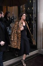 CINDY CRAWFORD Leaves Georges V Hotel in Paris 01/21/2018
