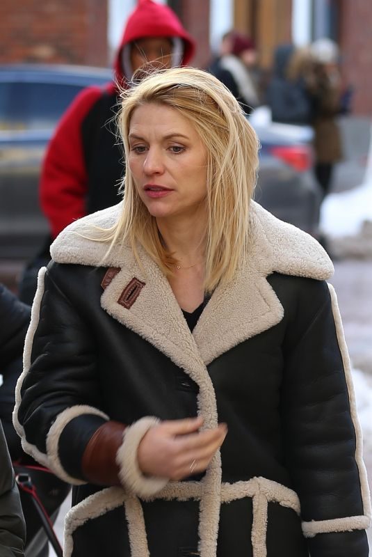 CLAIRE DANES Out at Sundance Film Festival in Park City 01/21/2018
