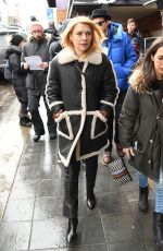 CLAIRE DANES Out at Sundance Film Festival in Park City 01/21/2018