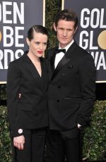 CLAIRE FOY at 75th Annual Golden Globe Awards in Beverly Hills 01/07/2018