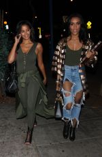 CLAUDIA JORDAN at Delilah Restaurant in West Hollywood 01/18/2018